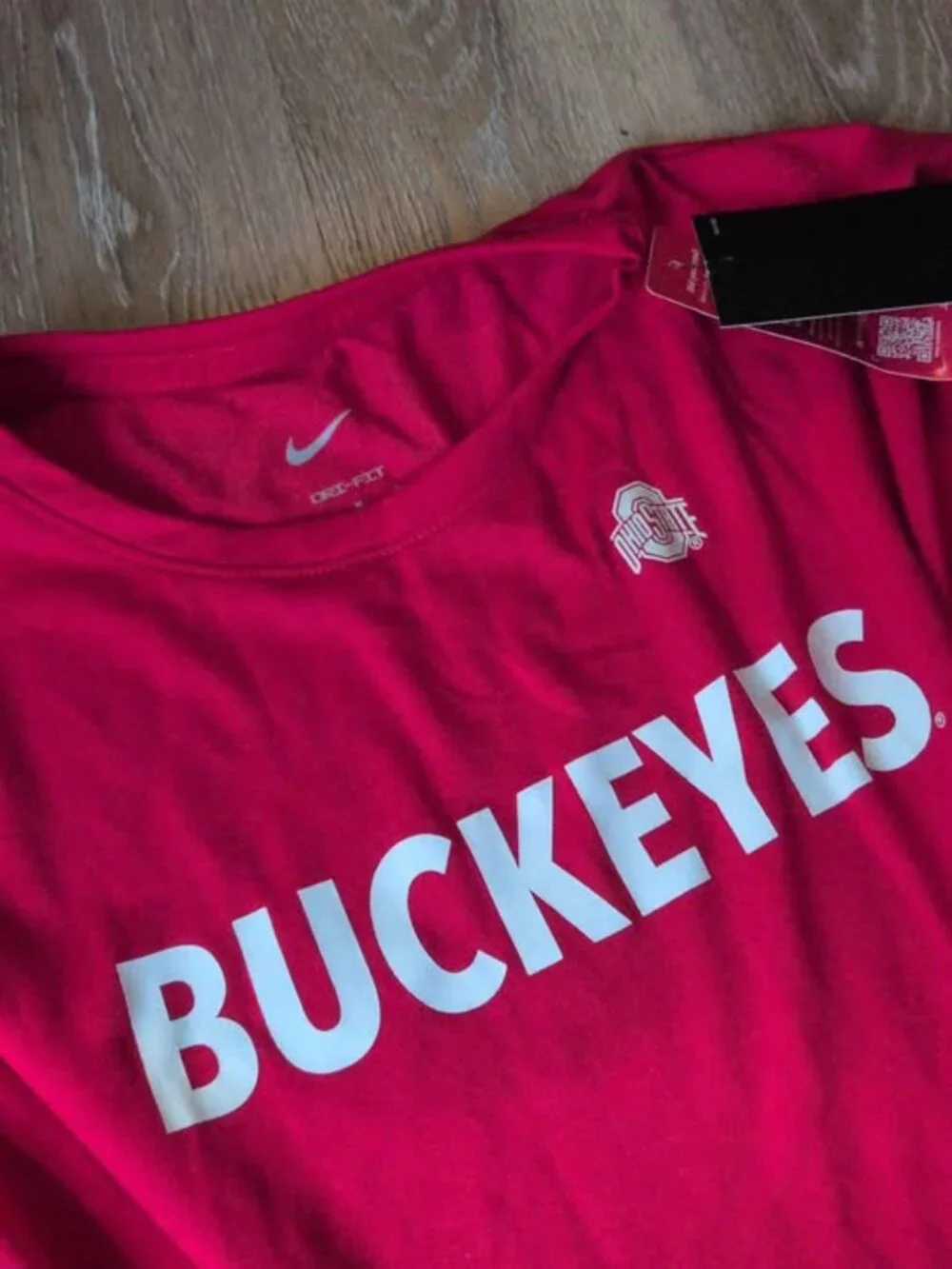 Nike women's size medium loose fit long sleeve shirt Ohio State buckeyes new